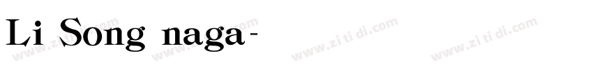 Li Song naga字体转换
